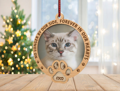 Pet Memorial Ornament SVG Forever in Our Hearts Laser Cut File for LightBurn and xTool