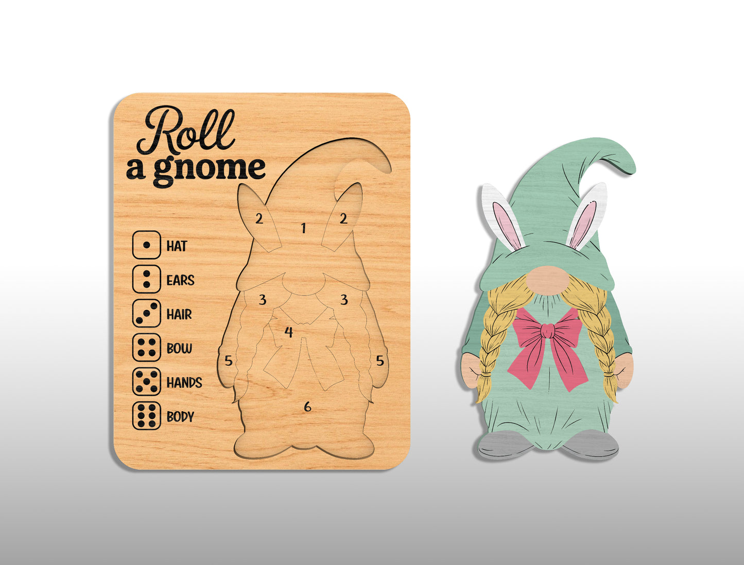 Easter Bunny Puzzle Game SVG 14 Designs Laser Cut for LightBurn and Glowforge