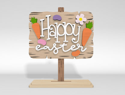 Easter Bunny Gnome Carrot Patch Shelf Sitter SVG Bundle for Glowforge and xTool
