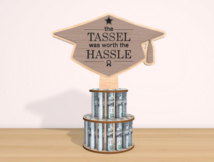 Graduation Money Cake Topper SVG Laser Cut File for xTool and Glowforge