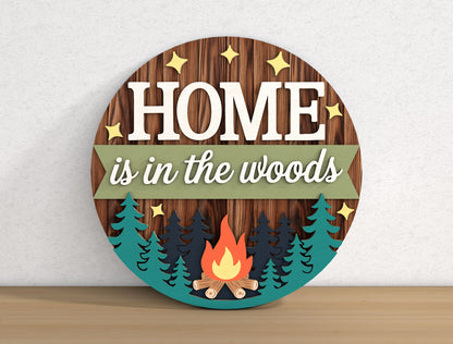 Camping Adventure SVG Bundle with 9 Camper Signs for Glowforge and xTool