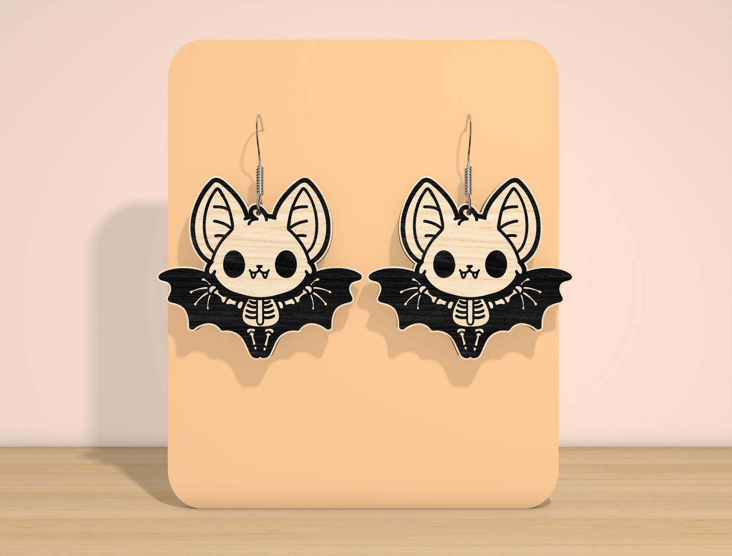 Halloween Skeleton Earrings SVG Bundle for Glowforge and xTool