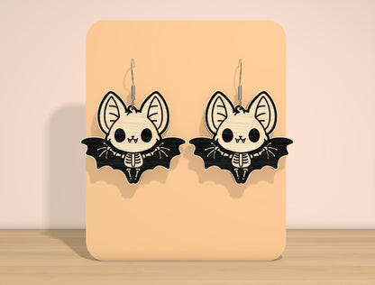 Halloween Skeleton Earrings SVG Bundle for Glowforge and xTool
