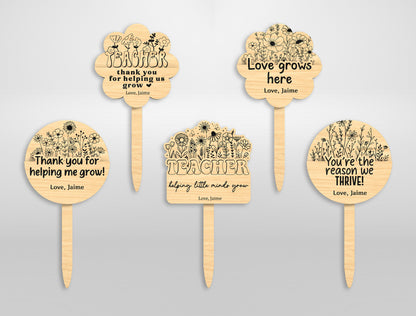 Teacher Gift Card Holder SVG Bundle Laser Cut File for LightBurn and Glowforge