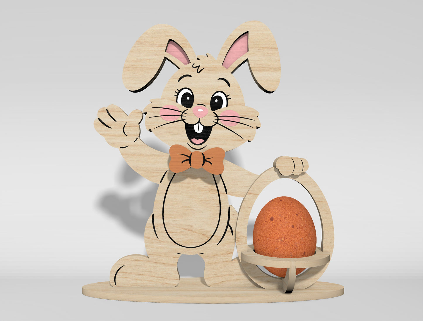 Easter Egg Holder SVG Bundle Bunny Chick 11 Designs for Glowforge and xTool