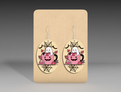 Halloween Skeleton Unicorn Earrings SVG Bundle 5 Designs