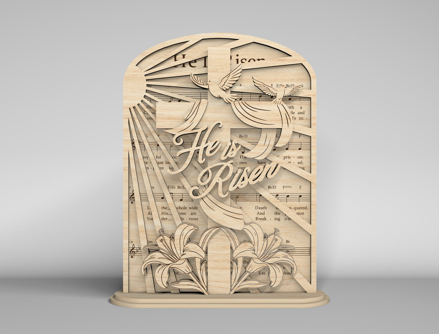 Easter Shelf Sitter SVG 9 Christian Easter Designs for LightBurn and Glowforge