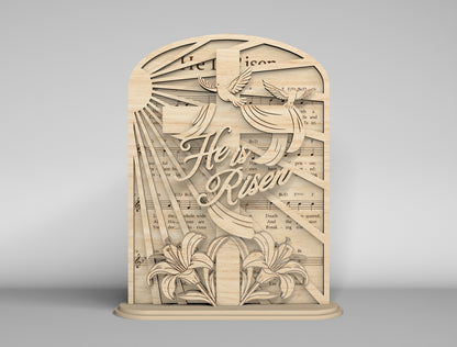 Easter Shelf Sitter SVG 9 Christian Easter Designs for LightBurn and Glowforge
