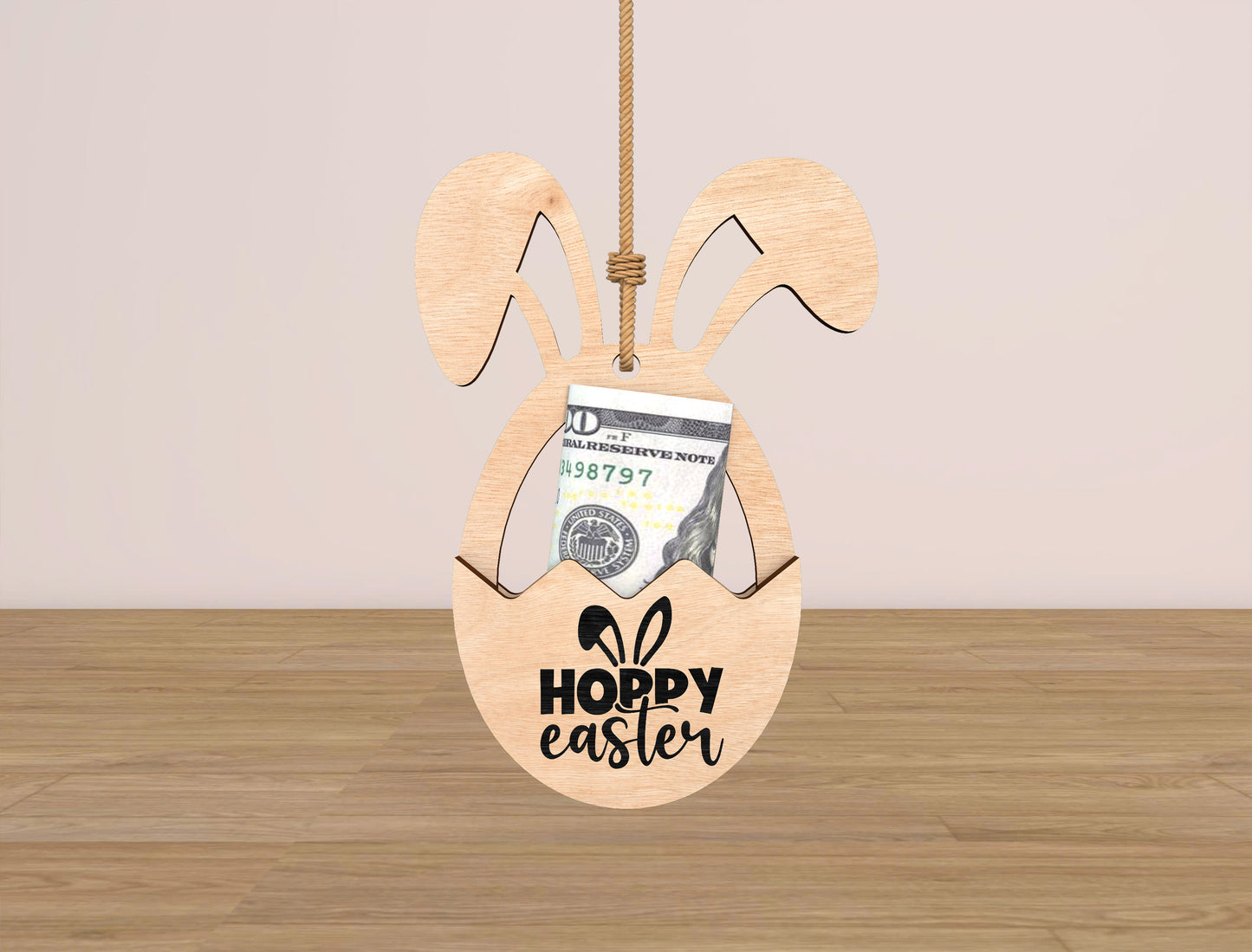 Easter Bunny Money Holder Ornament SVG Bundle for Glowforge and xTool