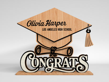 Personalized Graduation Table Sign SVG for xTool and Glowforge