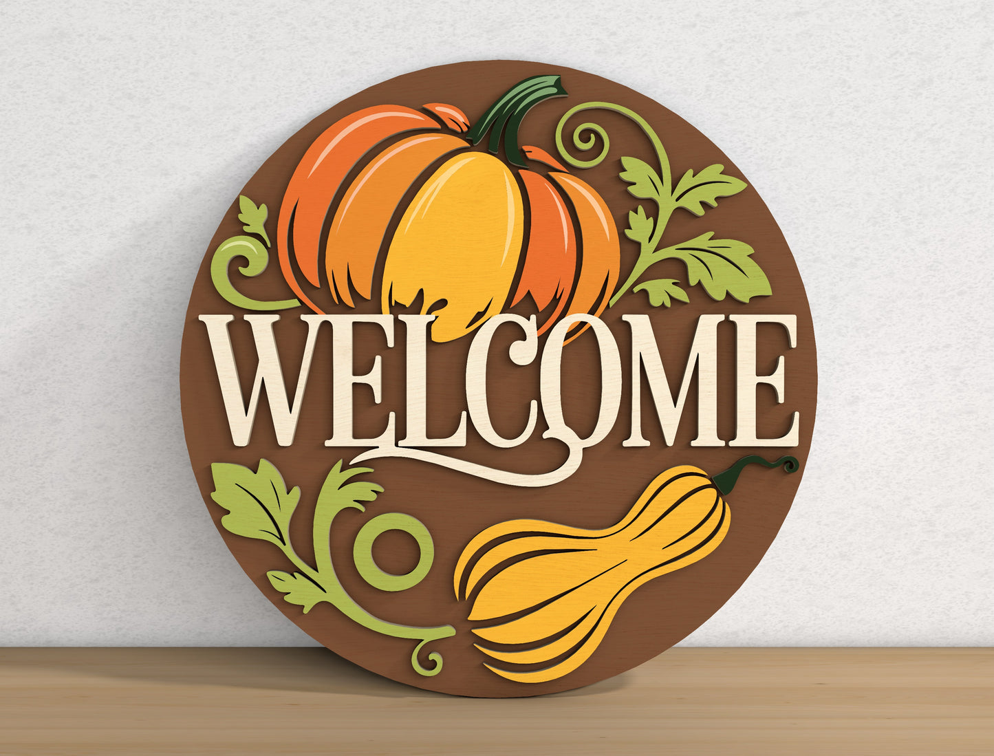 Fall Round Signs SVG Bundle for Glowforge xTool LightBurn | 10 Designs