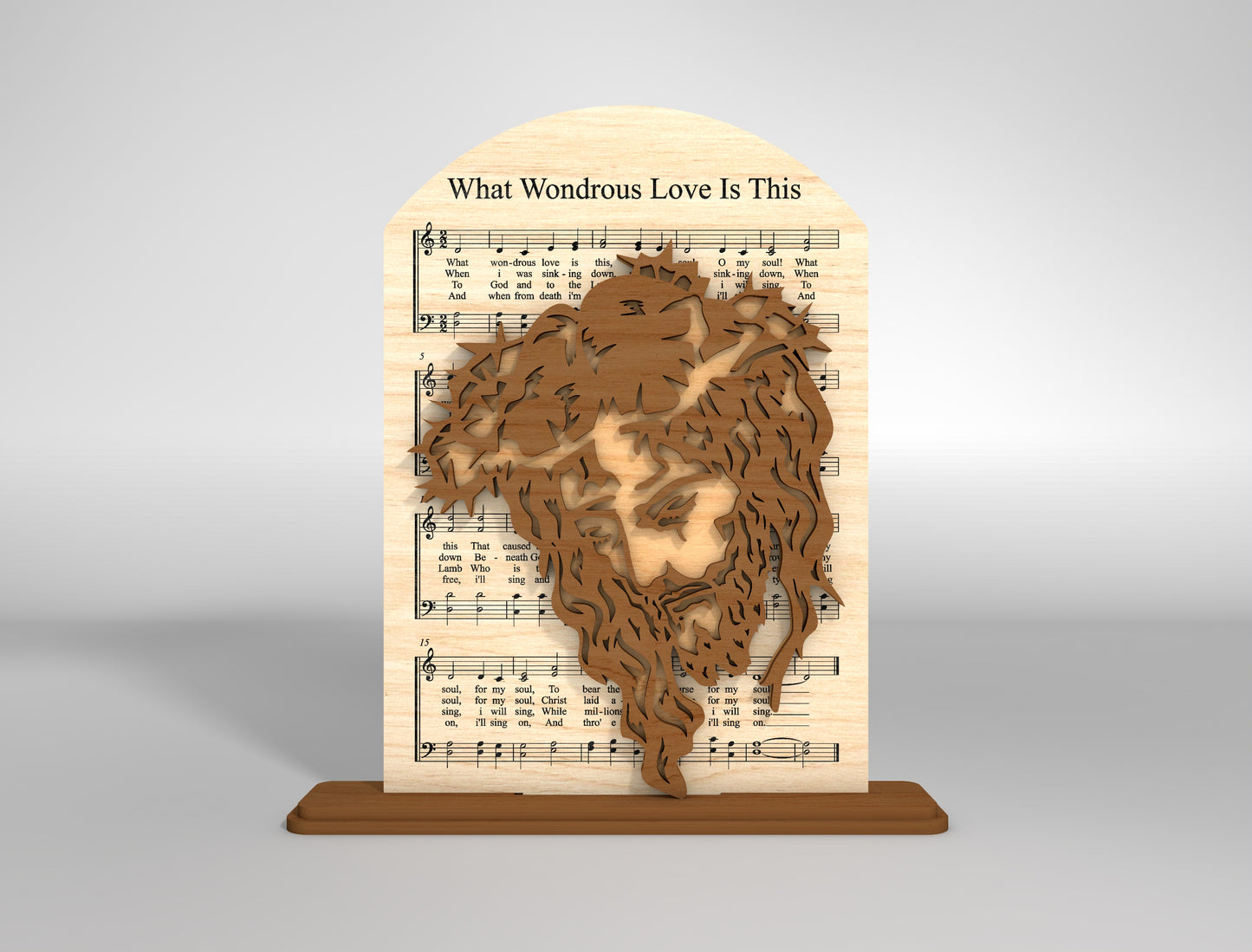 Christian Easter Jesus Cross Hymn Stand SVG Laser Cut for LightBurn and xTool