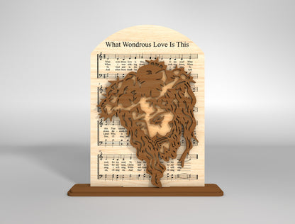 Christian Easter Jesus Cross Hymn Stand SVG Laser Cut for LightBurn and xTool