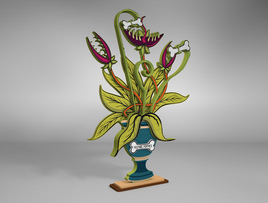 Halloween Carnivorous Plant SVG Bundle for Glowforge xTool LightBurn 2 Designs