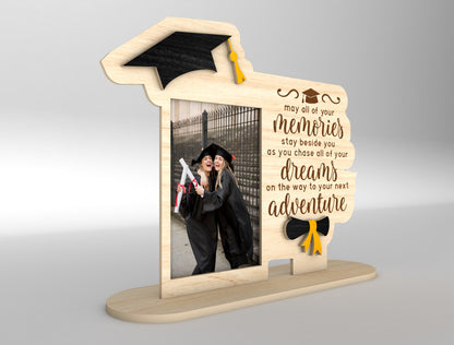 Graduation Photo Frame SVG Laser Cut File for Glowforge and LightBurn