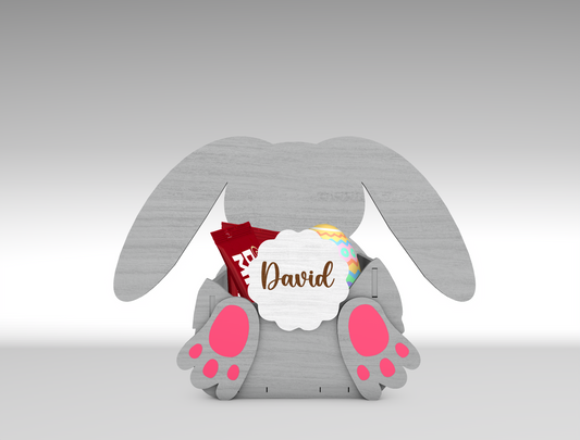 Bunny Basket Holder SVG Set Easter Candy 5 Designs for Glowforge and xTool