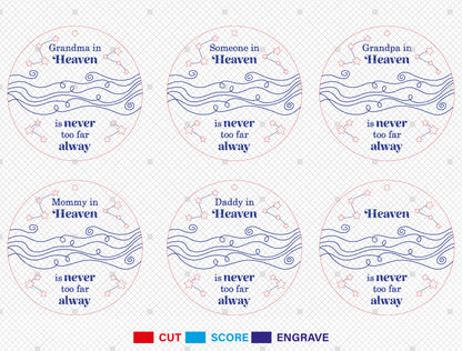 Memorial State Ornament SVG Bundle In Loving Map Decor Laser Cut File for xTool
