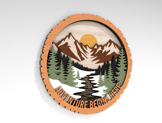 Camping Multilayer SVG Bundle for Glowforge and xTool