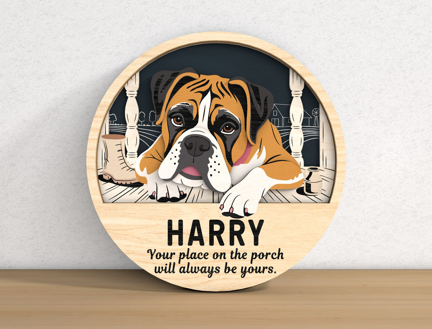 Dog Memorial Sign SVG Laser Cut File Bundle for xTool, Glowforge, or LightBurn