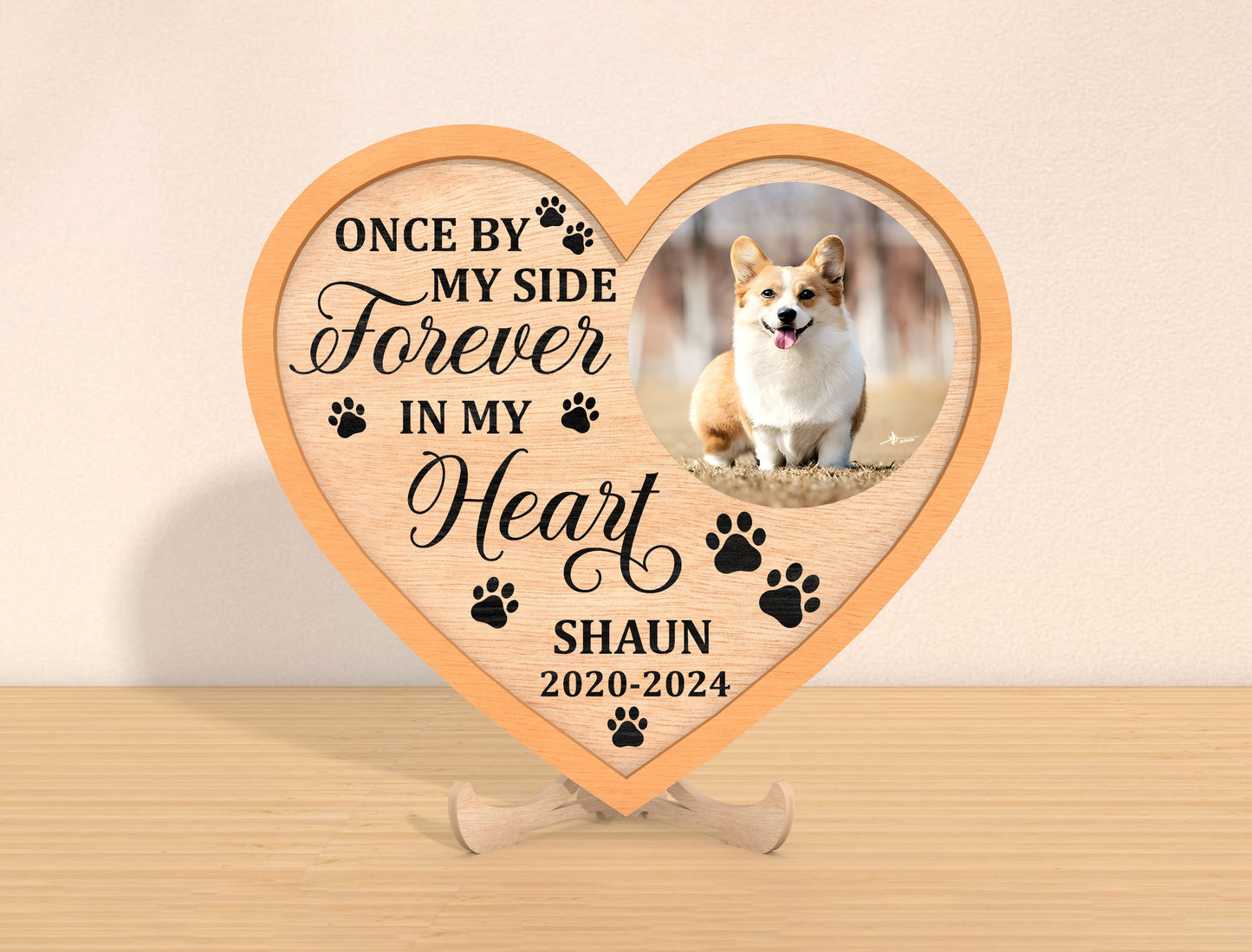 Heart Pet Memorial SVG Bundle Photo Frame for Glowforge and xTool