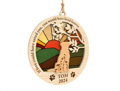Dog Memorial Moon Ornament SVG Bundle Laser Cut File for Glowforge and LightBurn