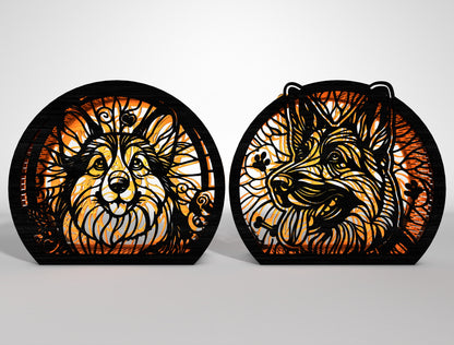 DIY Dog Lantern SVG Bundle Laser Cut File for xTool, Glowforge, or LightBurn