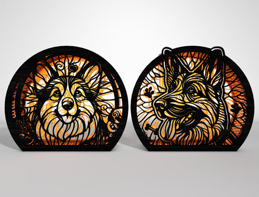 DIY Dog Lantern SVG Bundle Laser Cut File for xTool, Glowforge, or LightBurn