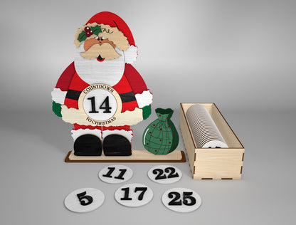 Standing Countdown Santa SVG 6