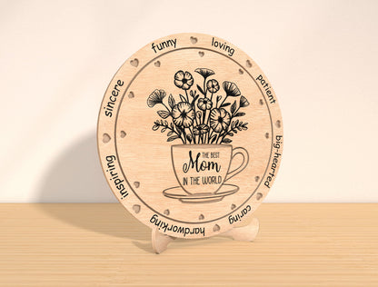 Floral Round Botanical Sign SVG Bundle for Glowforge and LightBurn