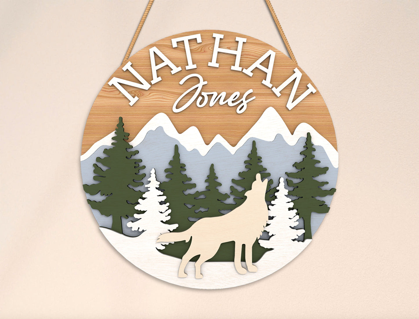 Personalized Forest Animal Name Sign SVG Bundle for xTool and Glowforge