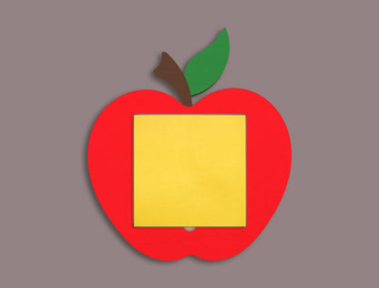 Personalized Teacher Sticky Note Holder SVG for Glowforge and xTool