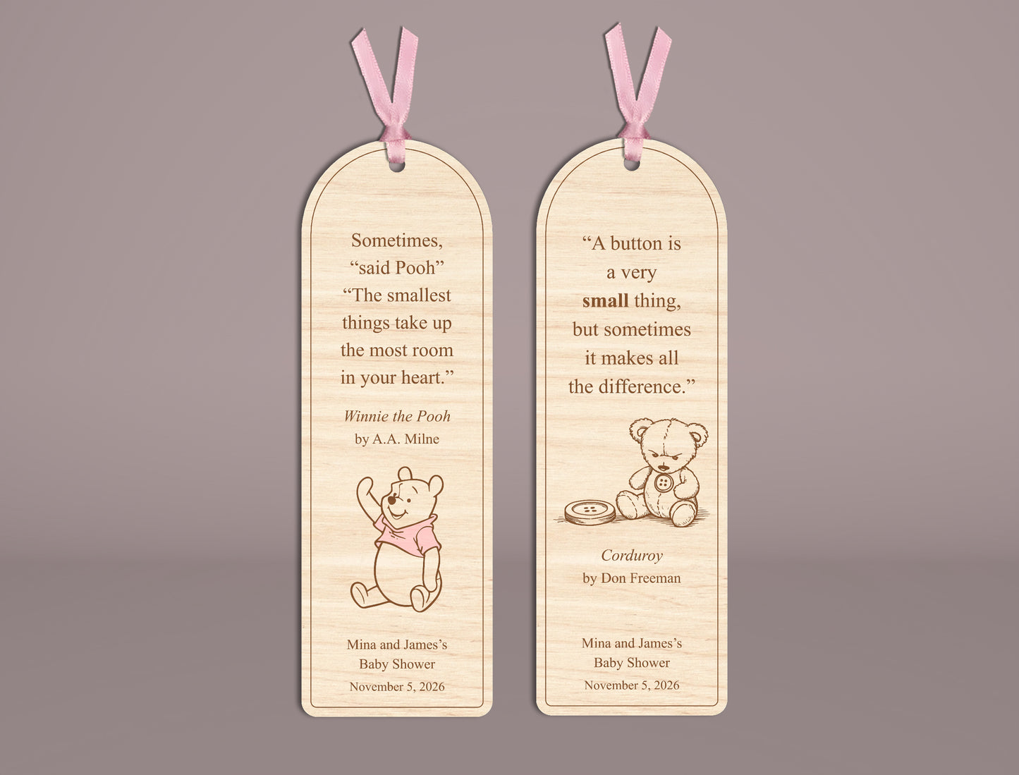 Engraved Quote Bookmark SVG File for LightBurn Glowforge
