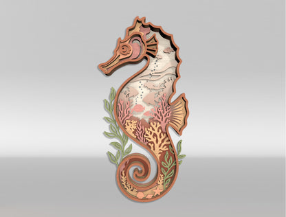 Multilayer Ocean Animal SVG Bundle Laser Cut File for Glowforge