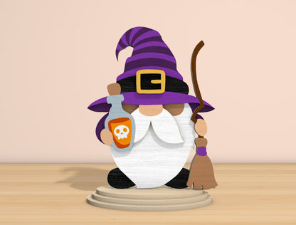 Halloween Gnome SVG Bundle Laser Cut File | 6 Cute Gnome Designs | Spooky Tabletop Decor | Glowforge, xTool, LightBurn, etc.