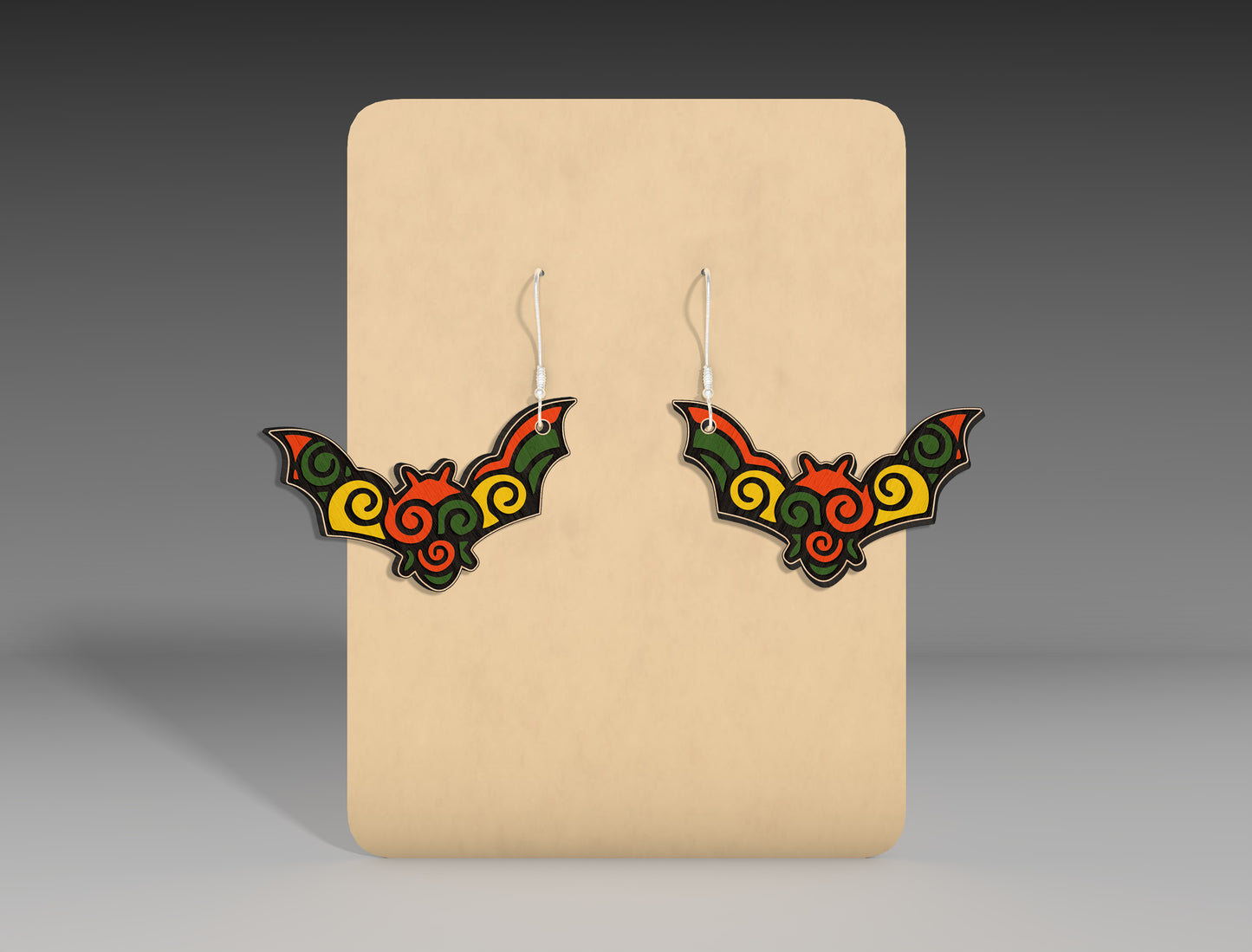 Halloween Bat Earrings SVG Bundle 8 Designs for LightBurn Glowforge xTool