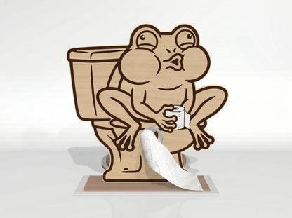 Animal Toilet Paper Holder SVG Bundle for Glowforge and xTool