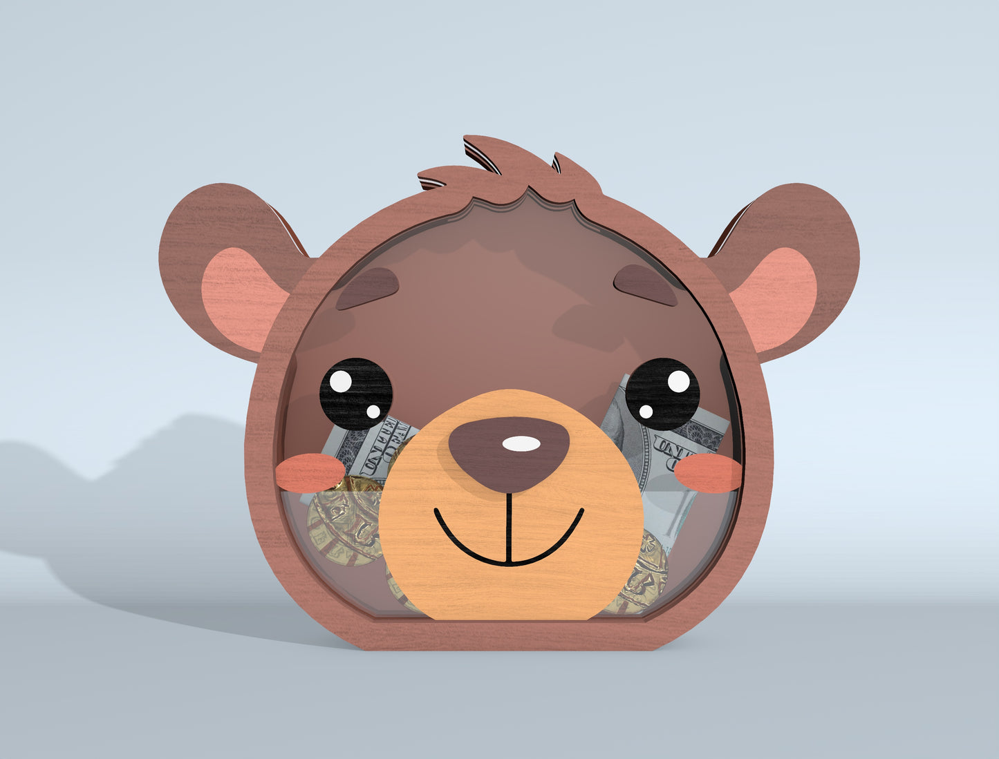 Animal Piggy Bank SVG Bundle Laser Cut File for xTool and Glowforge