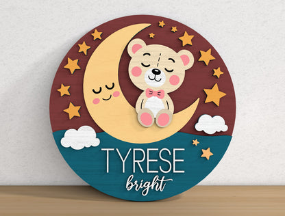 Personalized Nursery Sign SVG Bundle for xTool Glowforge