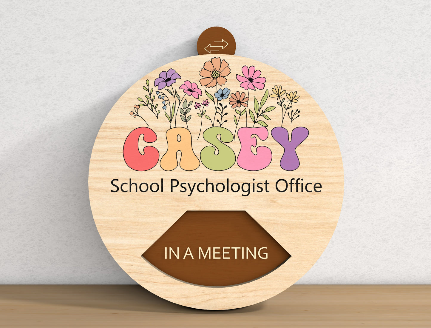 Personalized Teacher Office Door Sign SVG Laser Cut File for xTool and Glowforge