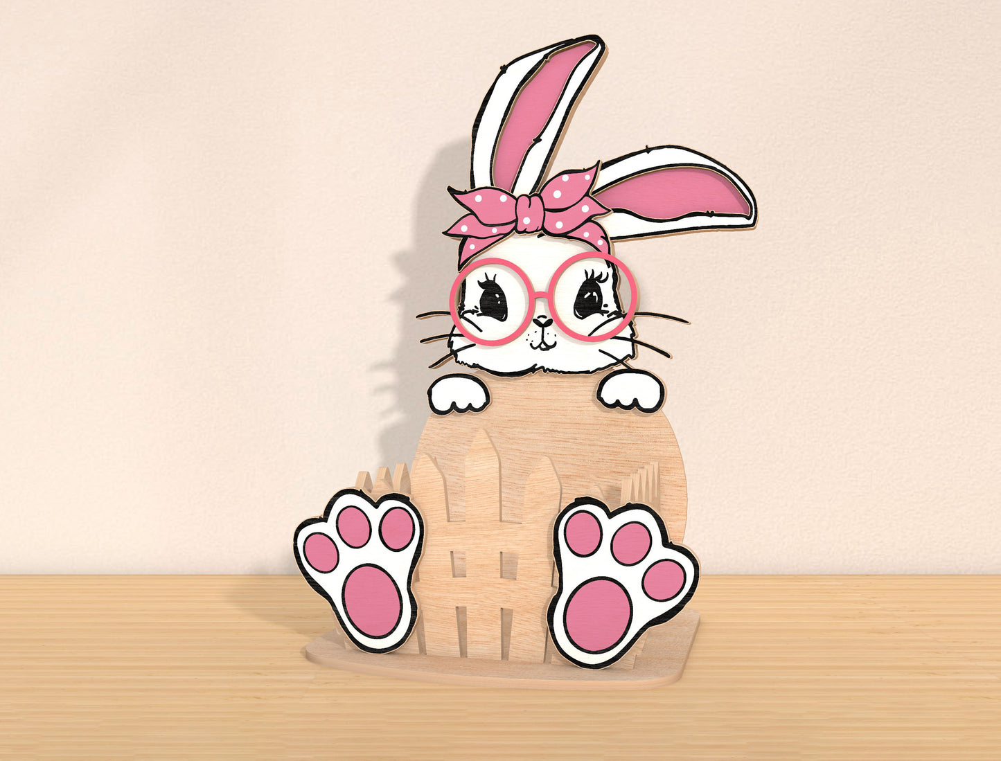 Bunny Basket Holder SVG Bundle Cute Rabbit Candy Easter for Glowforge