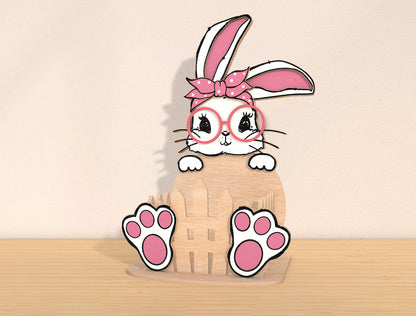 Bunny Basket Holder SVG Bundle Cute Rabbit Candy Easter for Glowforge
