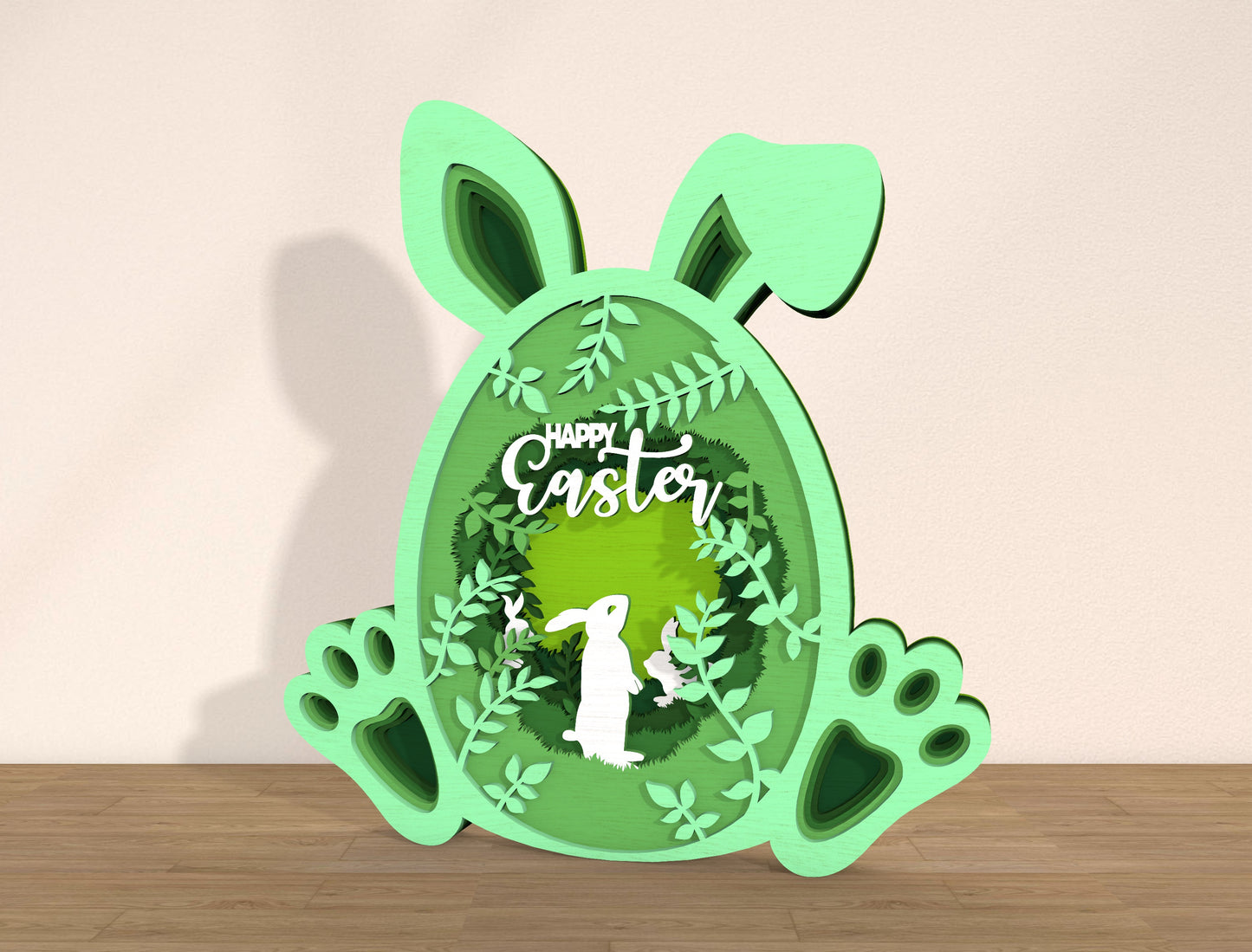 Multilayer Bunny Forest Happy Easter SVG Bundle for LightBurn and xTool