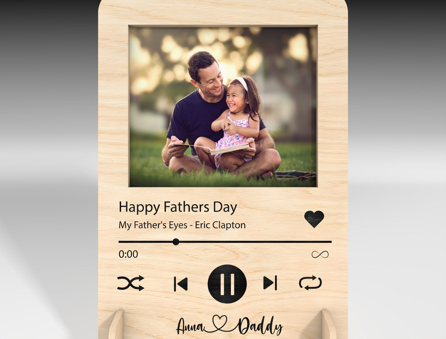 Music Player Photo Plaque SVG Laser Cut File for xTool and Glowforge