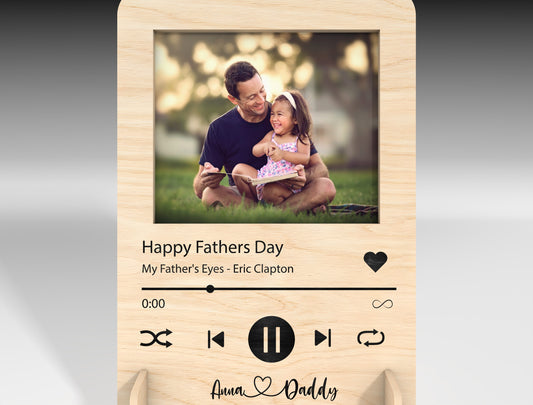 Music Player Photo Plaque SVG Laser Cut File for xTool and Glowforge