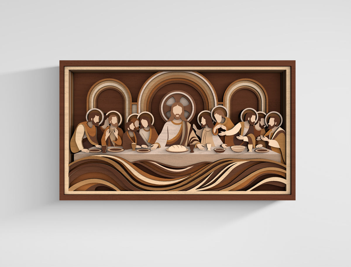 Christmas 3D Layered SVG Multilayer Holiday Laser Cut Designs
