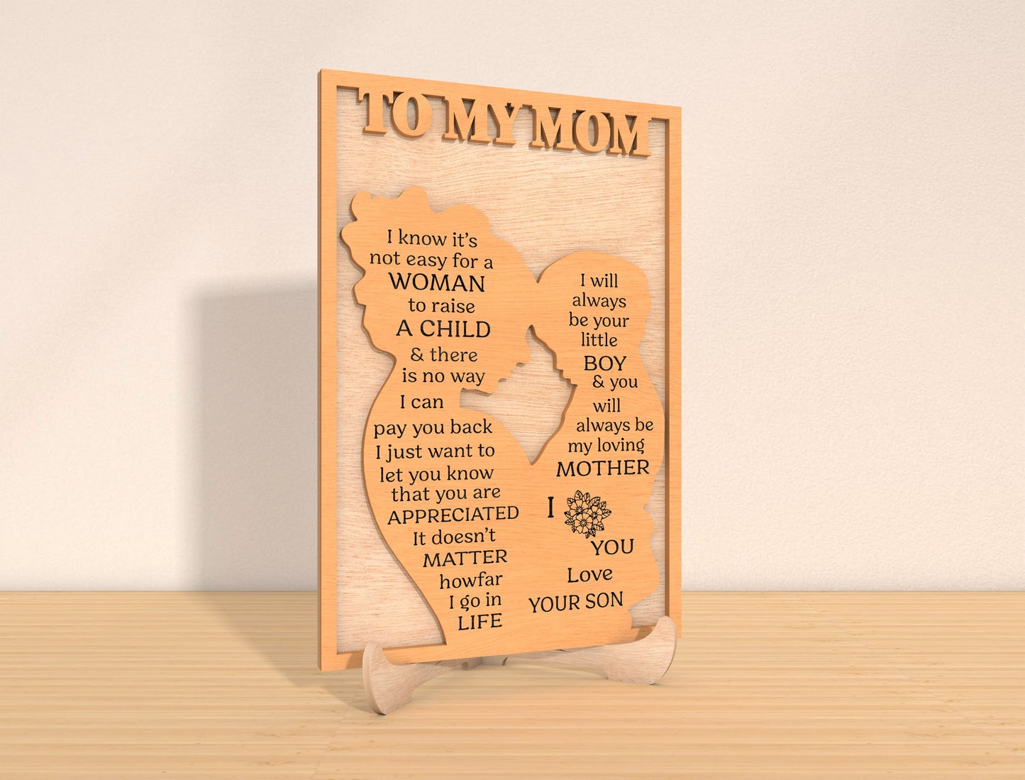 Mom Definition Sign SVG Bundle for LightBurn and Glowforge