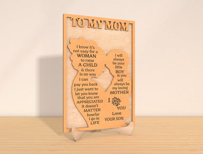Mom Definition Sign SVG Bundle for LightBurn and Glowforge