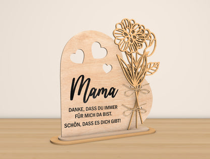 Mama Flower Plaque SVG Bundle 15 Flowers for Glowforge and xTool