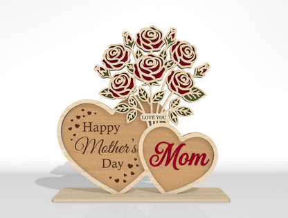Mother's Day Wooden Sign SVG Bundle Mixed Designs for xTool