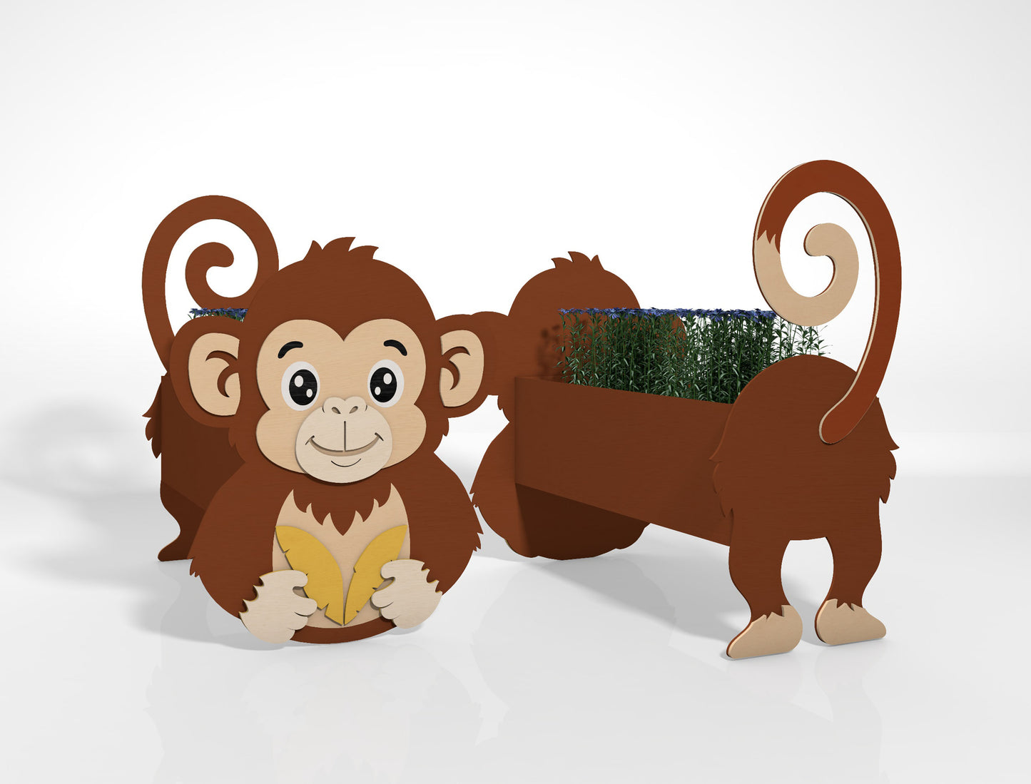 Animal Planter SVG Bundle for Glowforge and xTool